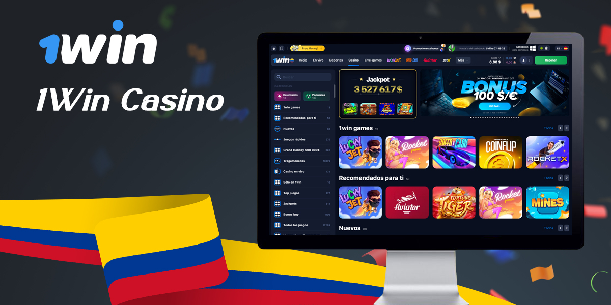 Qué juegos están disponibles para los usuarios de 1Win Colombia en la sección de casino en línea
