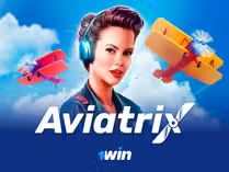 Logo del juego AviatriX en 1win Colombia Casino
