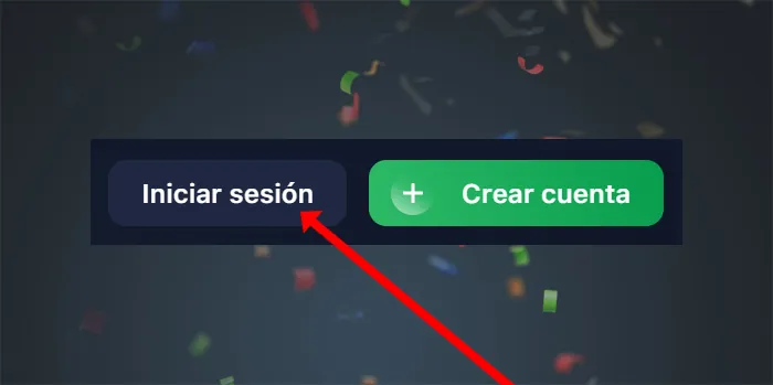 Botón de inicio de sesión de 1win