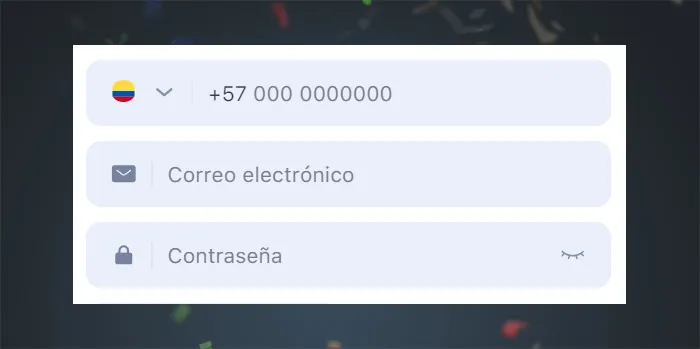 Ingrese su número de teléfono y dirección de correo electrónico