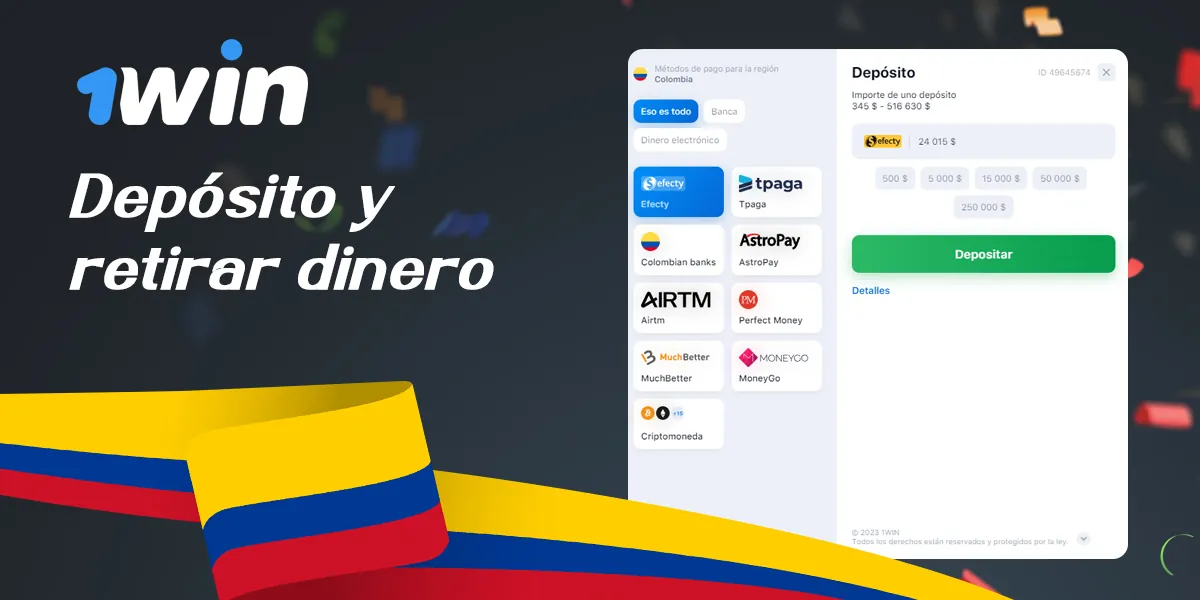 Cómo hacer el primer depósito y retirar sus ganancias del sitio