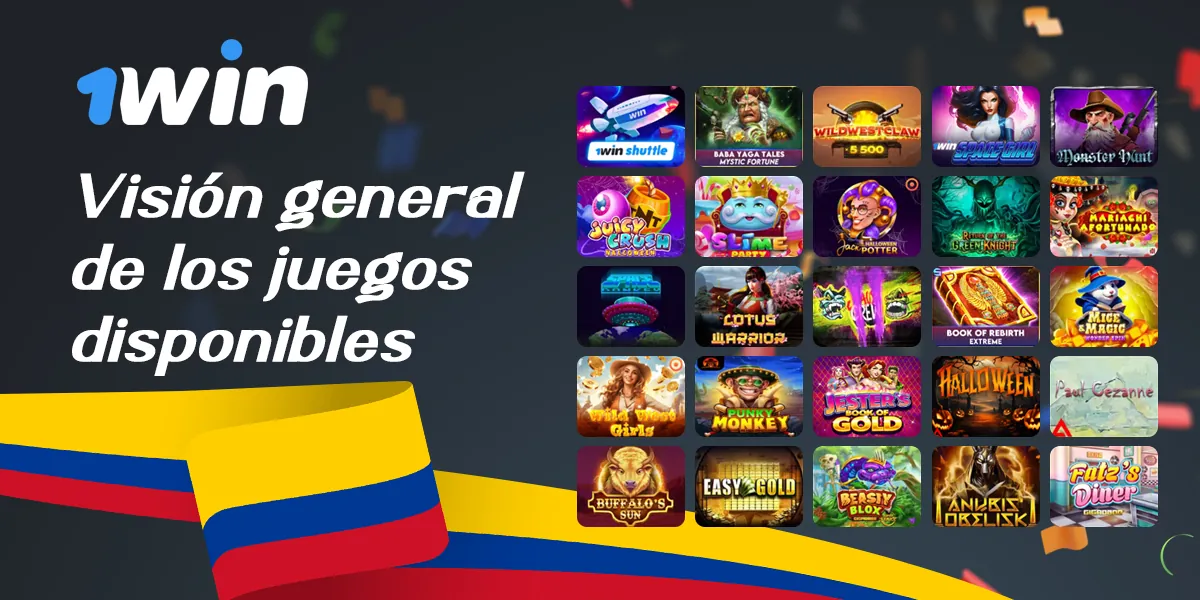 Visión general de los juegos 1win casino