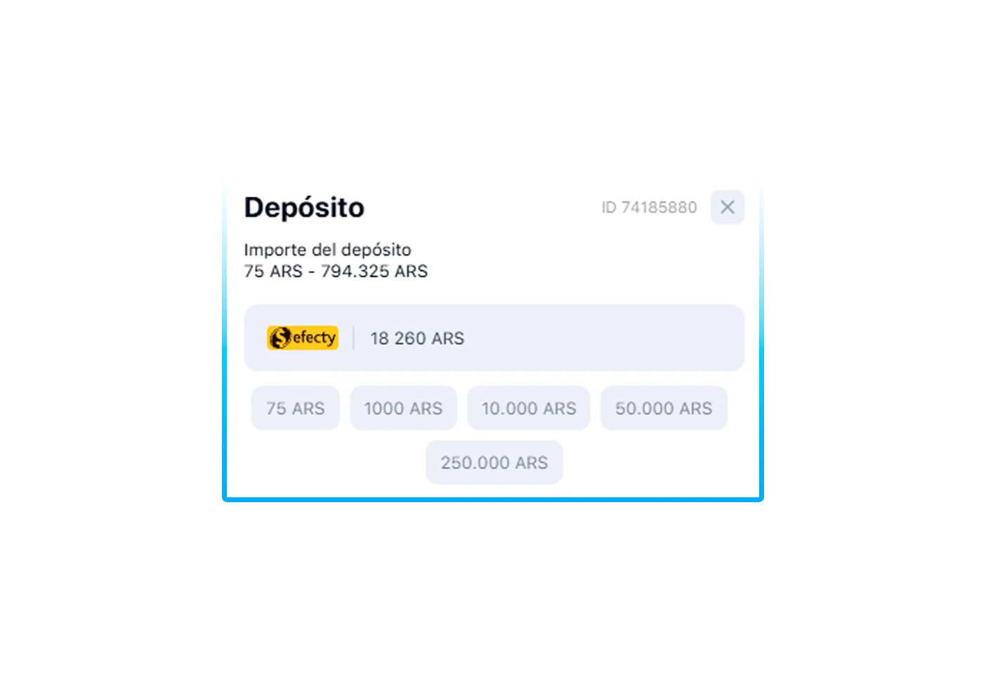 Introducir los datos necesarios