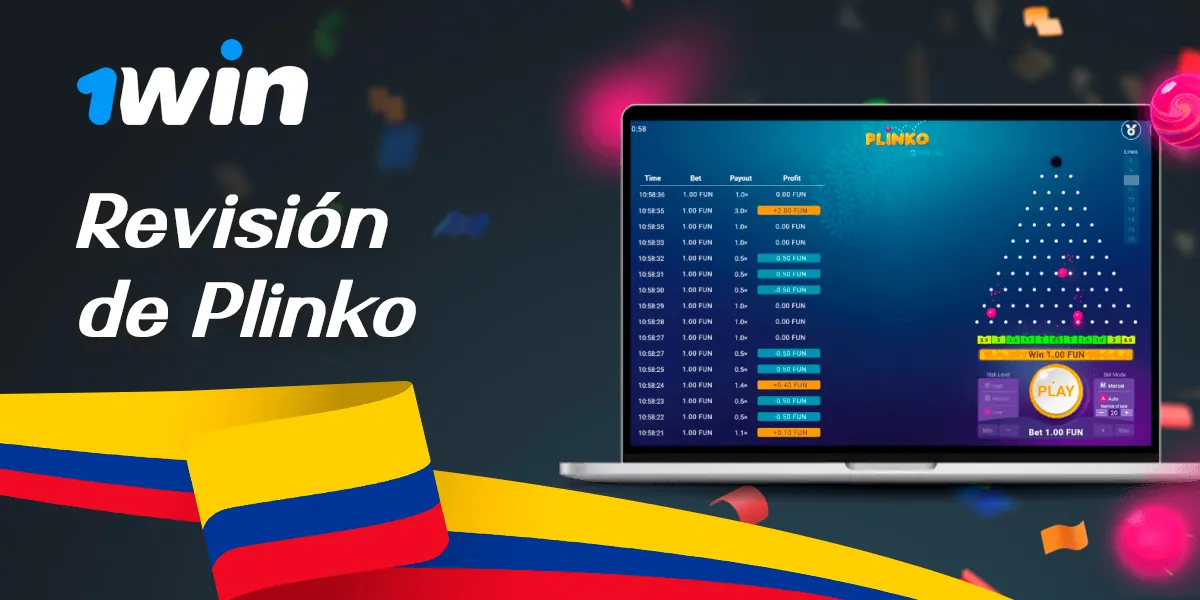Crítica del juego Plinko por 1win